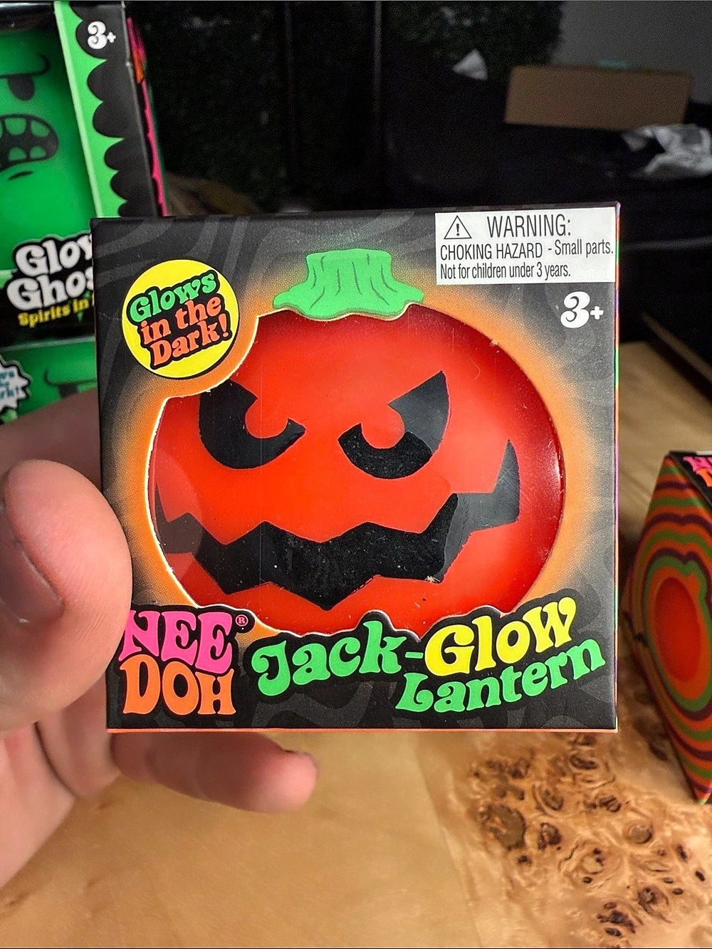 NeeDoh Jack-Glow Lantern NWT Orange